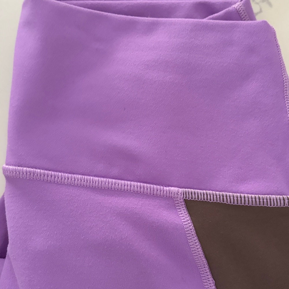 Fabletics Lilac Purple and Brown Powerhold Leggings small - Picture 10 of 10